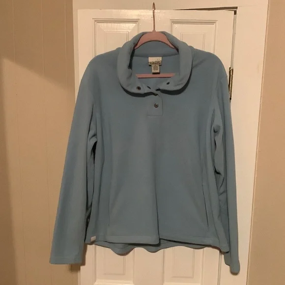 Sahali Butter Fleece mock neck pull over fleece 1/4 snap